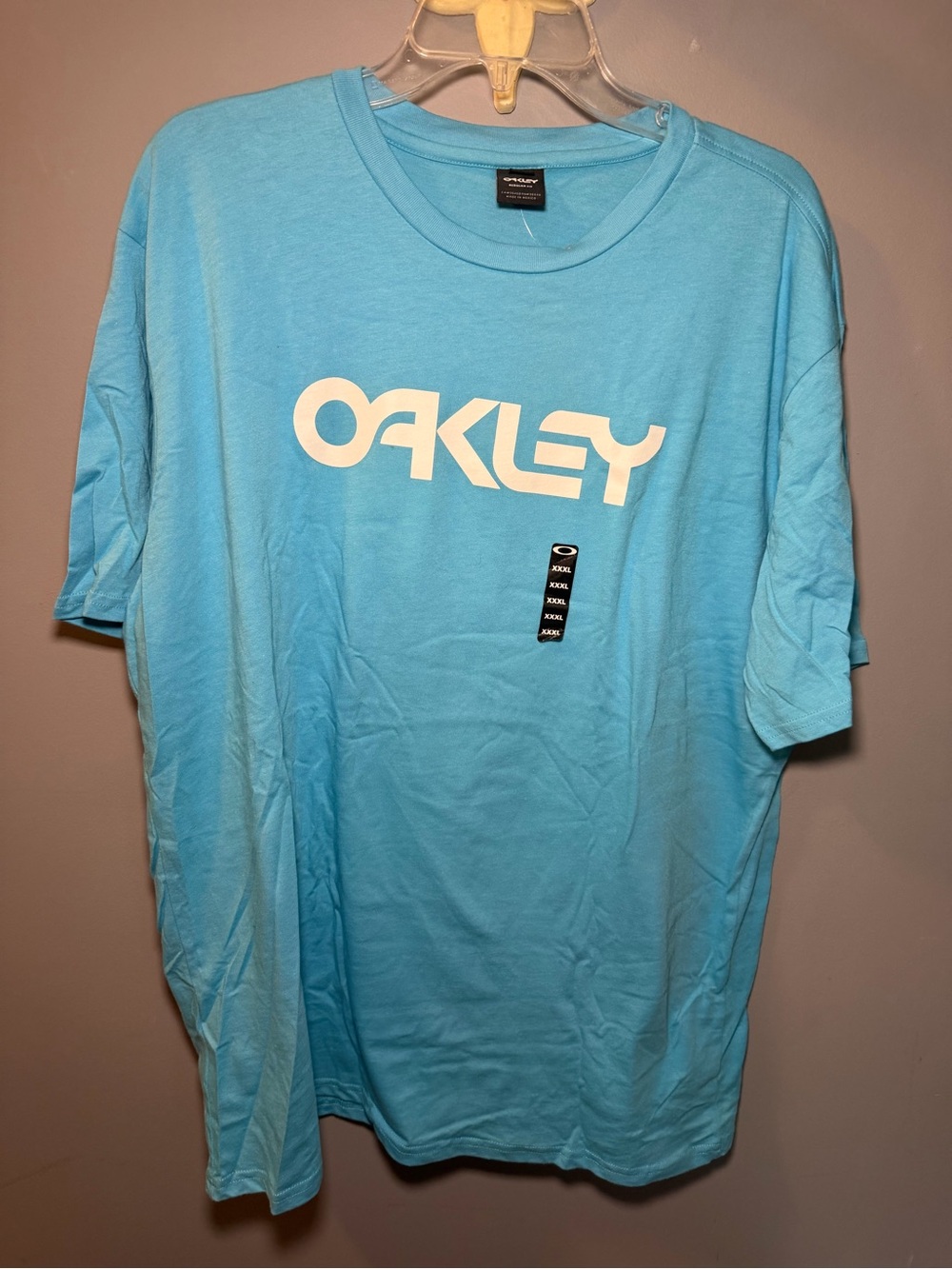Oakley Men’s Sky Blue Graphic Logo Short Sleeve Tee